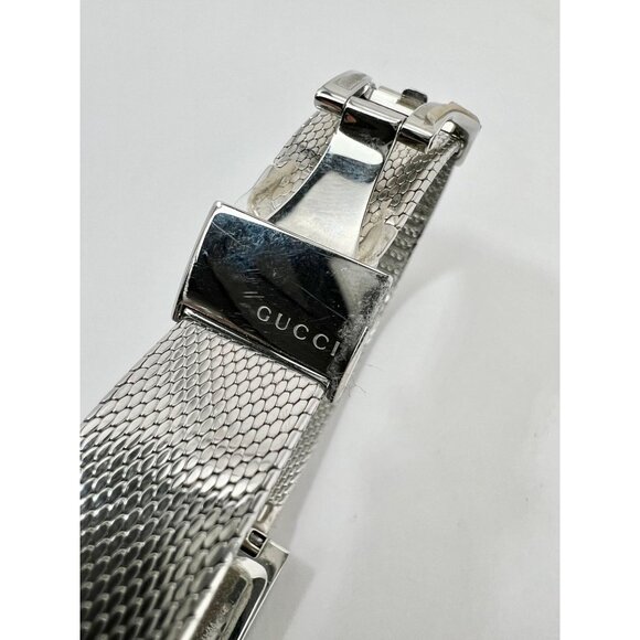 Gucci G-Frame Rectangular Stainless Steel Dial Watch